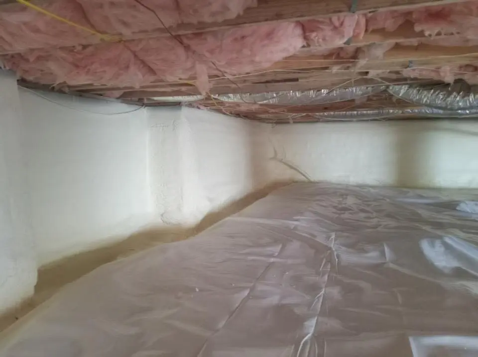 Crawl space encapsulation with closed-cell spray foam for Storm Damage Roof Repair in Park City